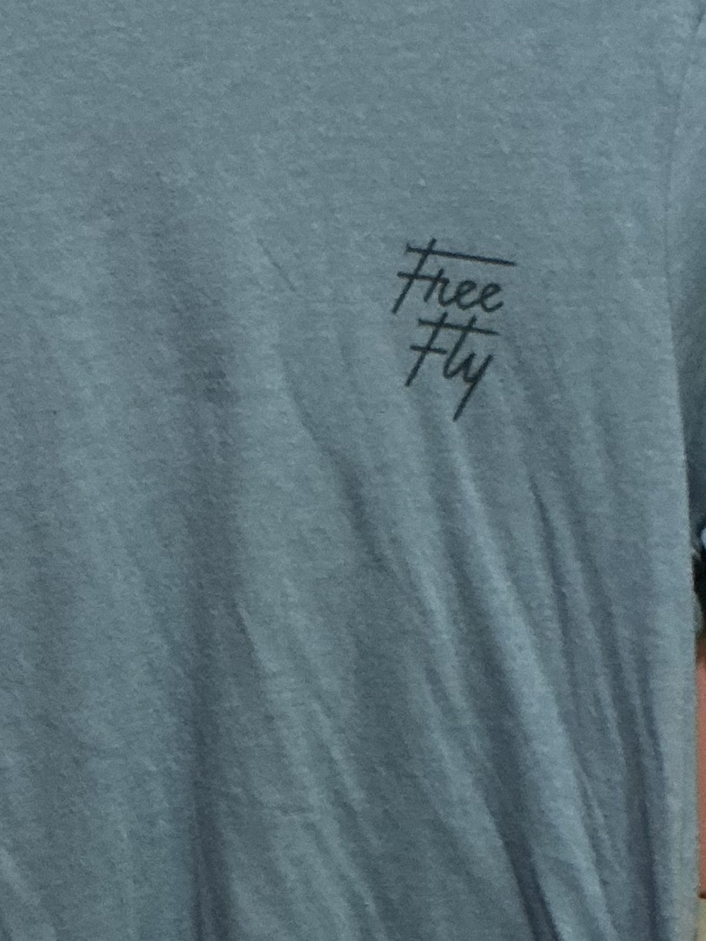 Free Fly Apparel Men’s Slate Blue T Shirt - Picture 4 of 7